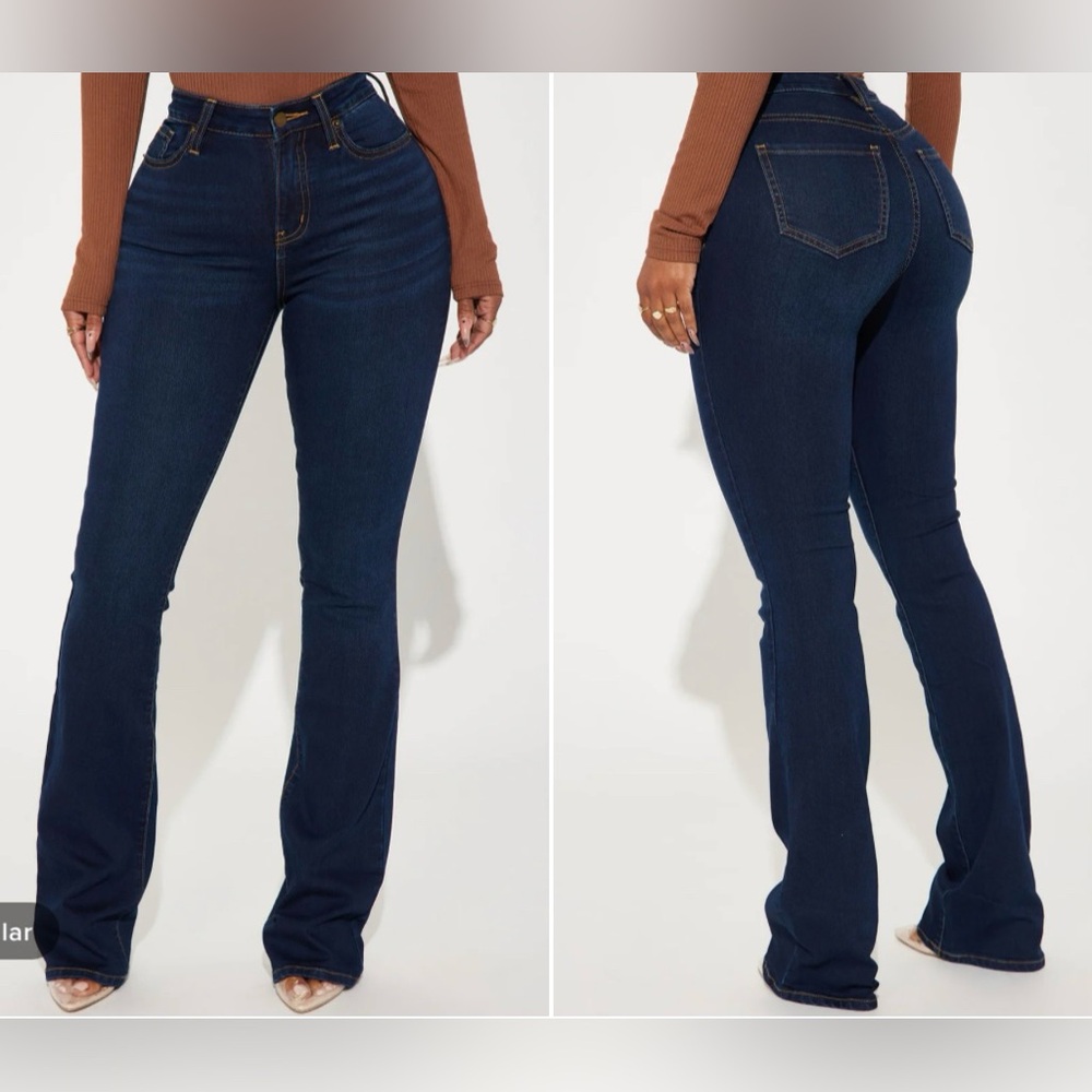 BOOTCUT fashion nova stretch leg jeans
